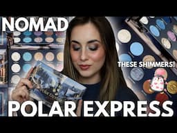 *NEW* Nomad Cosmetics❄ POLAR EXPRESS🚂 Close Ups, Tutorial, & Live Swatches! (These Shimmers!!😱)