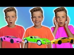 Mark has fun and gets cars of different colors