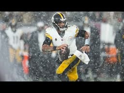 Down to the wire on a snowy night in Cleveland!!! Steelers vs Browns