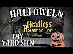 IMPRESS YOUR NEIGHBORS! Giant DIY Halloween Yard Sign