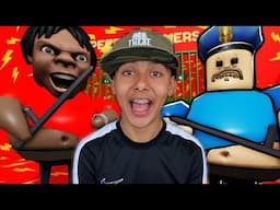 Can we RUN from IShowSpeed Barry Prison Escape Roblox Family Challenge