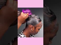 Sleek beautiful hair transformation #naturalhairstyles