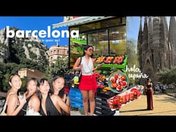 girls trip to barcelona 🇪🇸 exploring montserrat, sagrada, partying, shopping & more