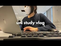 study vlog | in-person classes, finishing up assignments