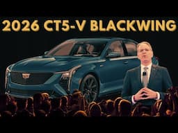 2026 Cadillac CT5-V Blackwing: A Premium Sports Sedan Redefined