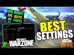 BEST SETTINGS Call of Duty Warzone Pacific Caldera 2022 (Maximize FPS & Visibility)