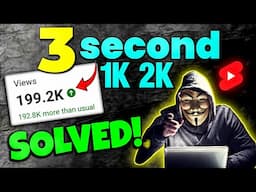 Shorts 1k 2k views problem {SOLVED in 3sec.} | how to viral short video on youtube | Shorts viral