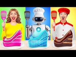 Me vs Grandma Cooking Challenge with a Robot | Epic Food Battle by Multi DO Smile