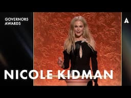 Nicole Kidman Honors Juliet Taylor | The 15th Governors Awards Presented By @ROLEX