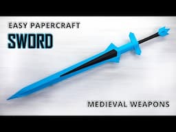 ⚔️Create Medieval Sword with Paper! Easy Origami Tutorial