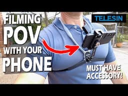 Telesin Flexible POV Phone Neck Mount // Must have phone filming accessory!