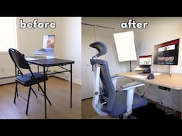 My Upgraded Desk Setup | EFFYDESK Standing Office Desk and AeryChair