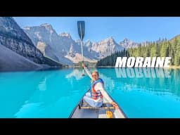 Amazing Blue Glacial Water of Moraine Lake