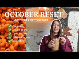 Getting my life together 🍁 October Reset, Goal Setting, Notion Planner, Budgeting