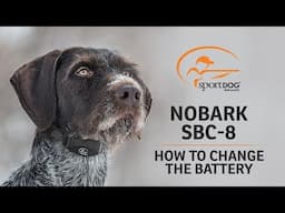 SportDOG Brand® NoBark SBC-8 :: How to Change the Battery