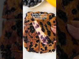 Healthy Blueberry Breakfast Bars💜 #highprotein #mealprep #breakfast