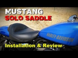 Harley Davidson Sportster Mustang Vintage Solo Seat Installation & Review