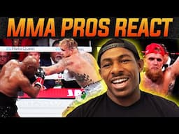 MMA Pros React 😲 Jake Paul defeats Mike Tyson 🥊