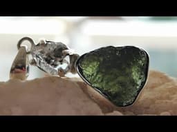 Moldavite & Herkimer Diamond! Everyone's Talking About It !!!