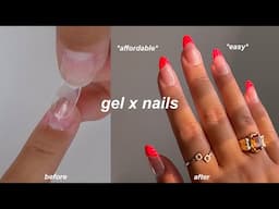 HOW TO DO GEL-X NAILS LIKE A PRO | *easy, affordable, + at home*