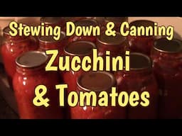 Stewing  & Canning Tomato  Zucchini Sauce