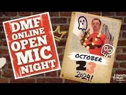 DMF Online Open Mic Night on October 23, 2024