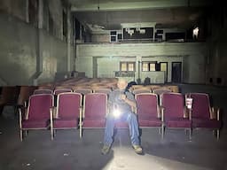 Exploring a Haunted 100 year old theater in Kentucky - Leo comes back alone