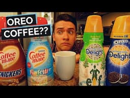 TRYING AMERICA'S STRANGEST COFFEE CREAMERS | OREO, SNICKERS & MORE | TWO TRAVELING KINGS