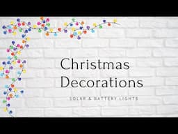 Solar & Battery operated lights| Christmas Decorations| Lower energy bills| Frugal living| Temu