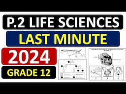 LIFE SCIENCES PAPER 2  GRADE 12  LIFE SCIENCES LAST MINUTE, FINAL REVISION  [THUNDEREDUC] M.SAIDI