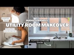 Budget friendly utility room makeover