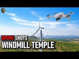 Stunning Drone Views: Windmill Temple at Mavanuru Malleshwara Temple Hassan !  🛰 ❤️‍🔥🛕