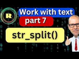 Manipulate text with the str_split() function in from the stringr package in R programming