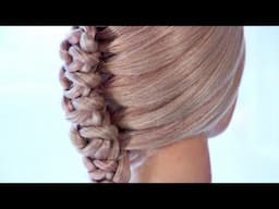 Коса с ассиметричным узором | Лена Роговая | Hairstyles by REM | Copyright © #hairstyles