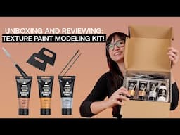 Step-by-Step Texture Paint Kit Unboxing with Angela Yang | First Impressions & Tips!