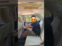 2024 Maruti Dzire Rear Seat Experience! #dzire2024