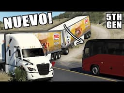 DOBLE Trailer de BIMBO con el Nuevo Cascadia Fifth Generation en Chihuahua American Truck Simulator