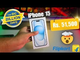 iPhone 15 Unboxing | Flipkart Big Billion Days 🔥