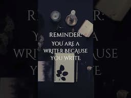 because you write✨