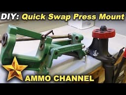 Reloading Bench: Simple DIY quick swap press mount