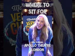 Where to sit when you come to my show! #maddiemoate #curiouschristmas