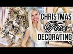 *CHRISTMAS TREE DECORATING TIPS* + STUNNING DIY FIREPLACE MANTLE DECOR