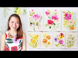 Skillshare Class Intro Video: Watercolor Floral Challenge