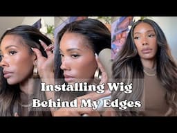 Installing Wigs Behind My Edges | Gorgeous Glueless Swiss Lace Wig | RPGSHOW