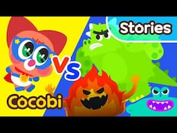 Superhero Baby VS Bad Monster in Belly👶 Cocobi Kids Cartoon