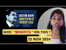 " Who Benefits on Adani Issue? " Nifty & Bank Nifty, Pre Market Report, Analysis 22 Nov 2024