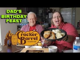 Cracker Barrel Country Fried Turkey and Steak Review #foodreview #mukbang #crackerbarrel