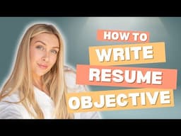 Resume Objective for Freshers | How to Write Resume Objective #resumeobjective #careerobjective