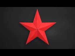 How to Make a Beautiful 3D Paper Star   Version 2