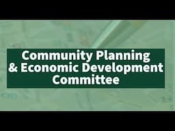 Community Planning & Economic Development Committee Virtual Meeting November 20, 2024